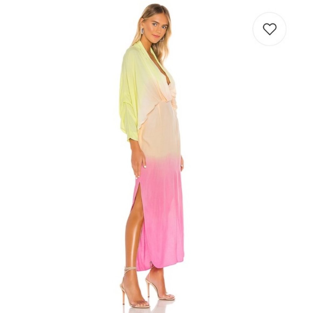 S/W/F Long Sleeve Dip Dye Maxi Dress NWT - Picture 11 of 14